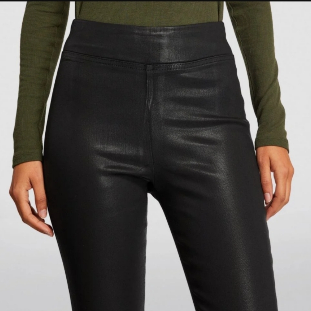 Frame Denim The Jet Set Skinny Crop Denim Noir Coated Black 30-34 (Frame 2) NWT